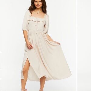 Forever21 Silk Satin Midi Dress